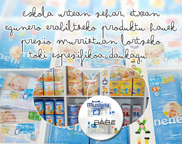 Eskola urtean zehar, etxean egunero erabiltzeko produktu hauek prezio murriztuan lortzeko toki espezifikoa daukagu